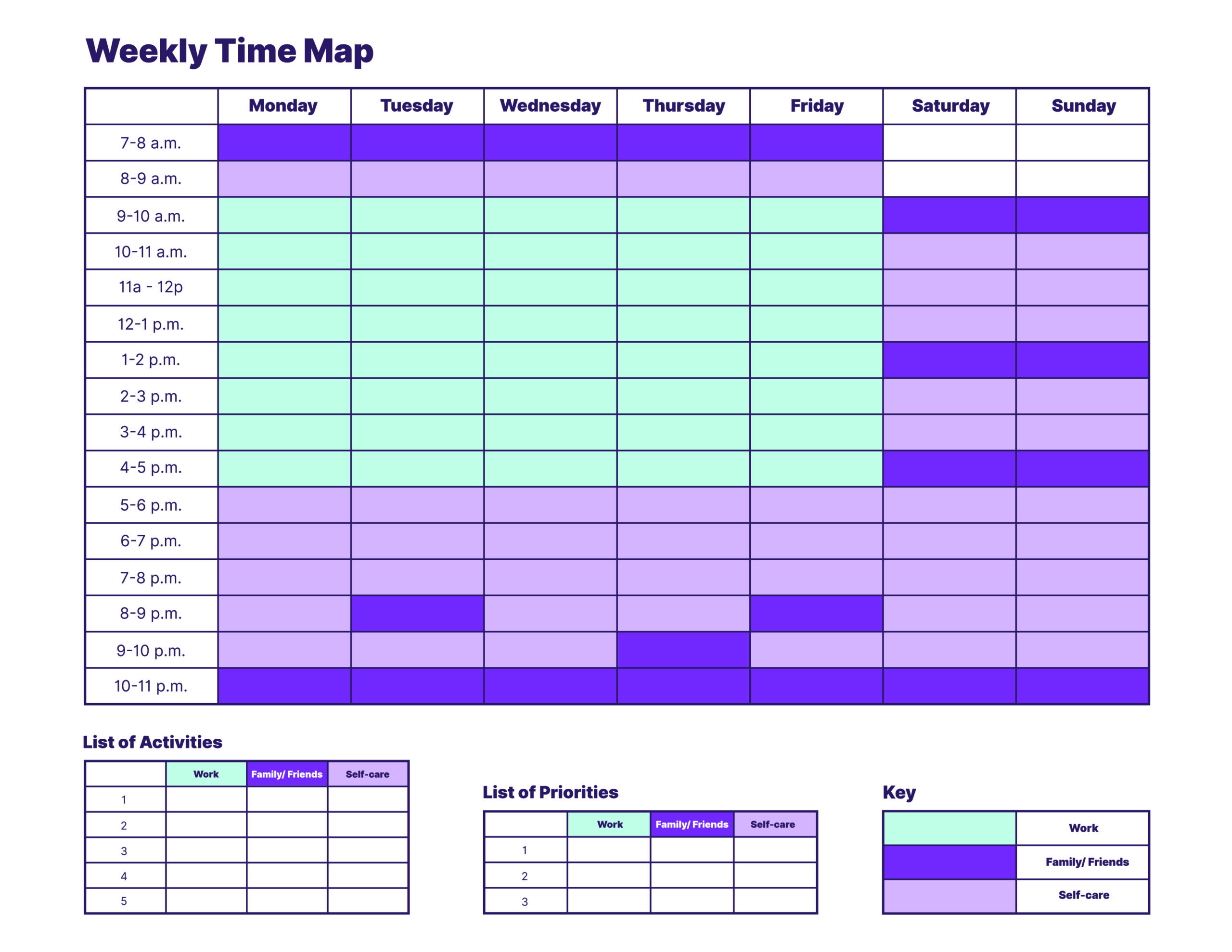 Homebase time mapping free template
