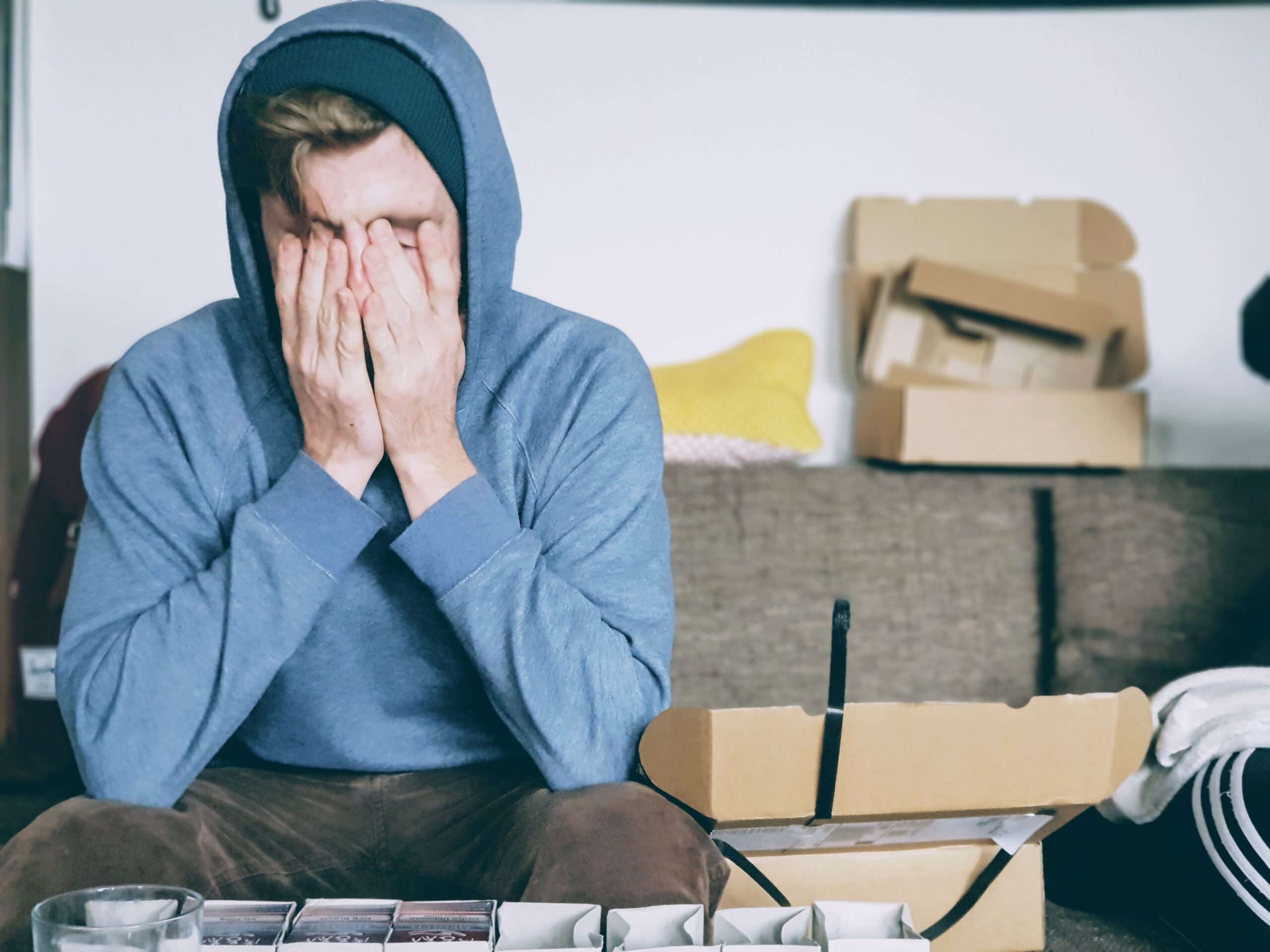 Person who is stressed out