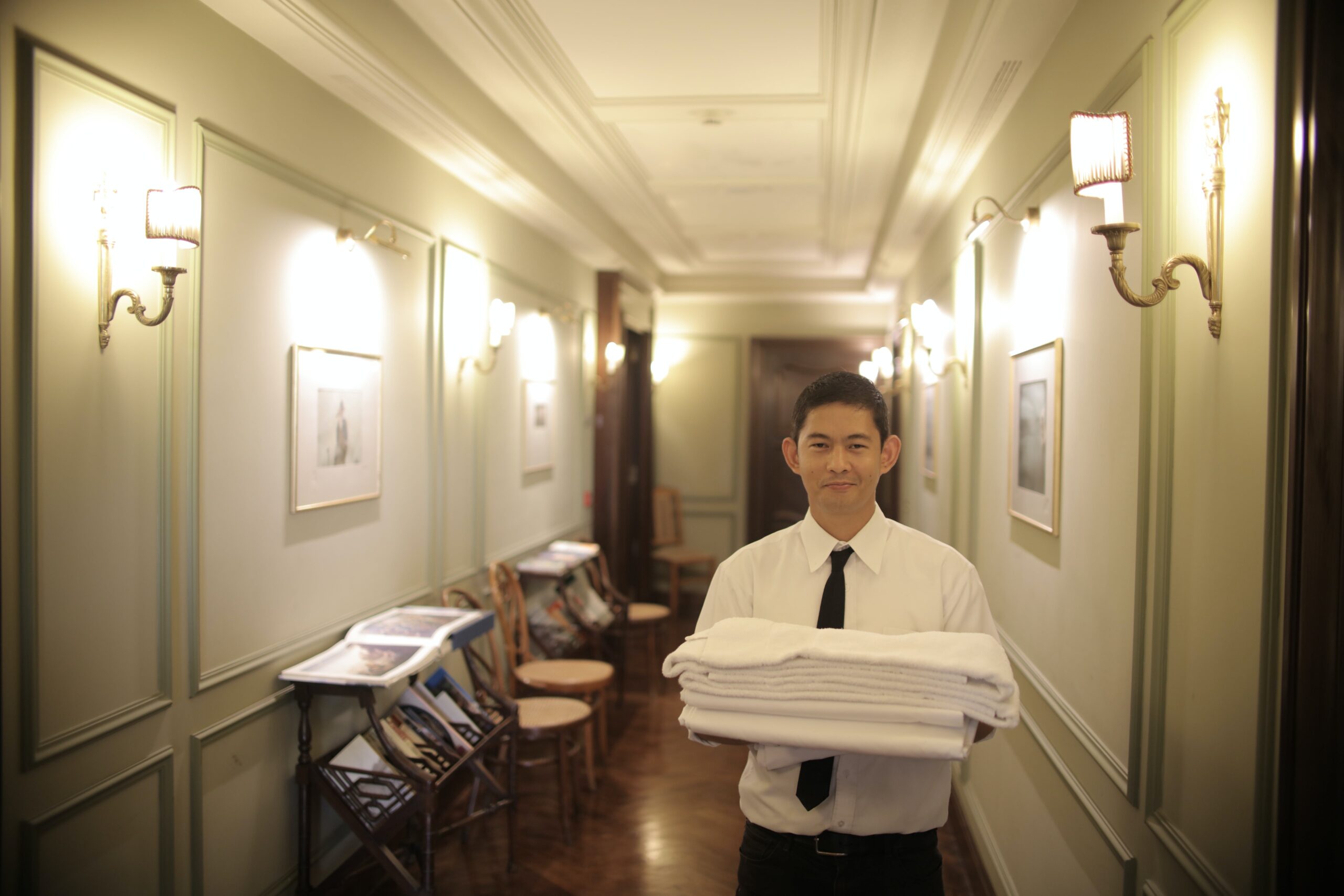 Worker at a hotel
